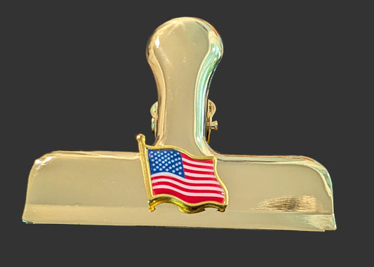 American Flag ClipDazzle™ Magnetic Clip – Choose Your Finish