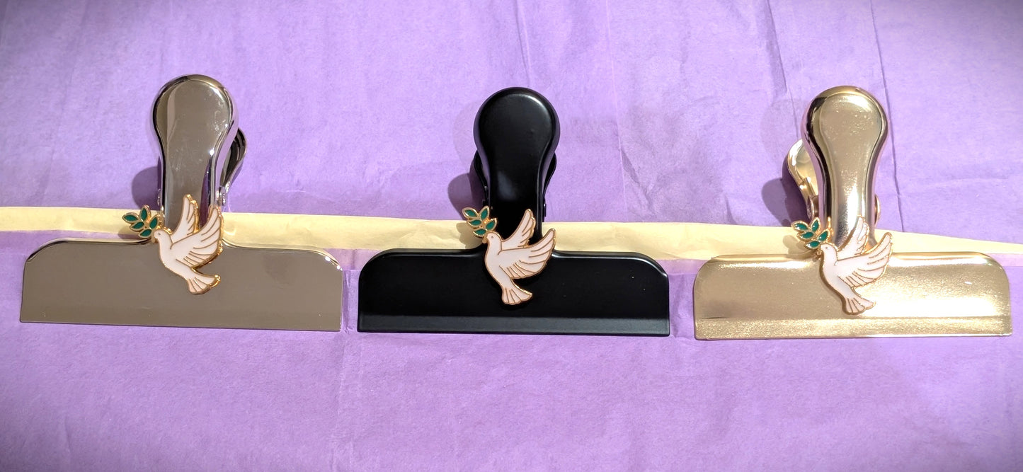 Peace Dove ClipDazzle™ Magnetic Clip – Choose Your Finish